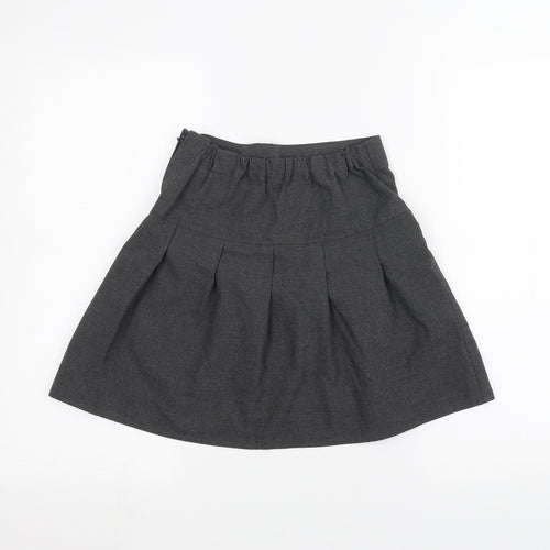Marks and Spencer Girls Grey   A-Line Skirt Size 8-9 Years