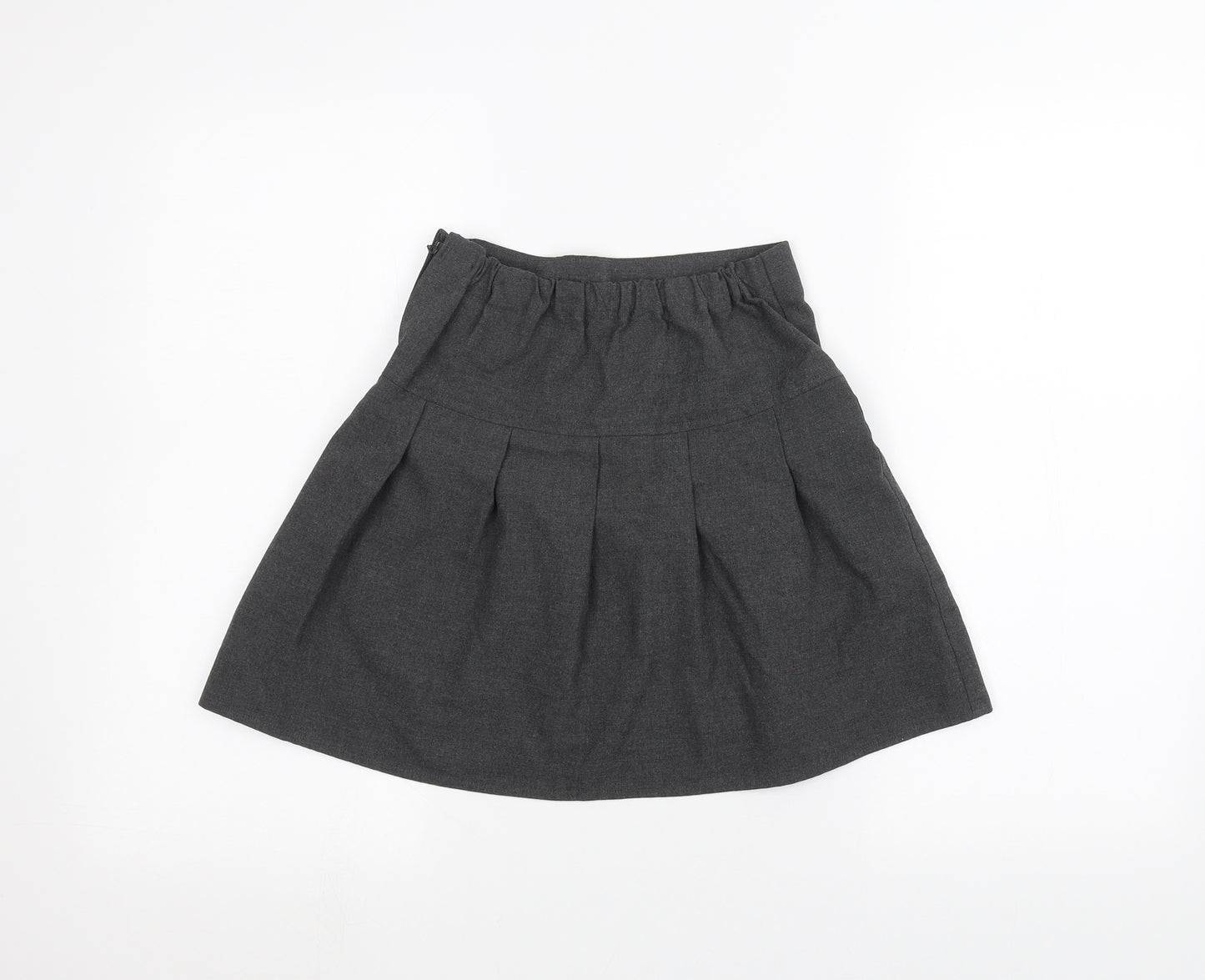 Marks and Spencer Girls Grey   A-Line Skirt Size 8-9 Years