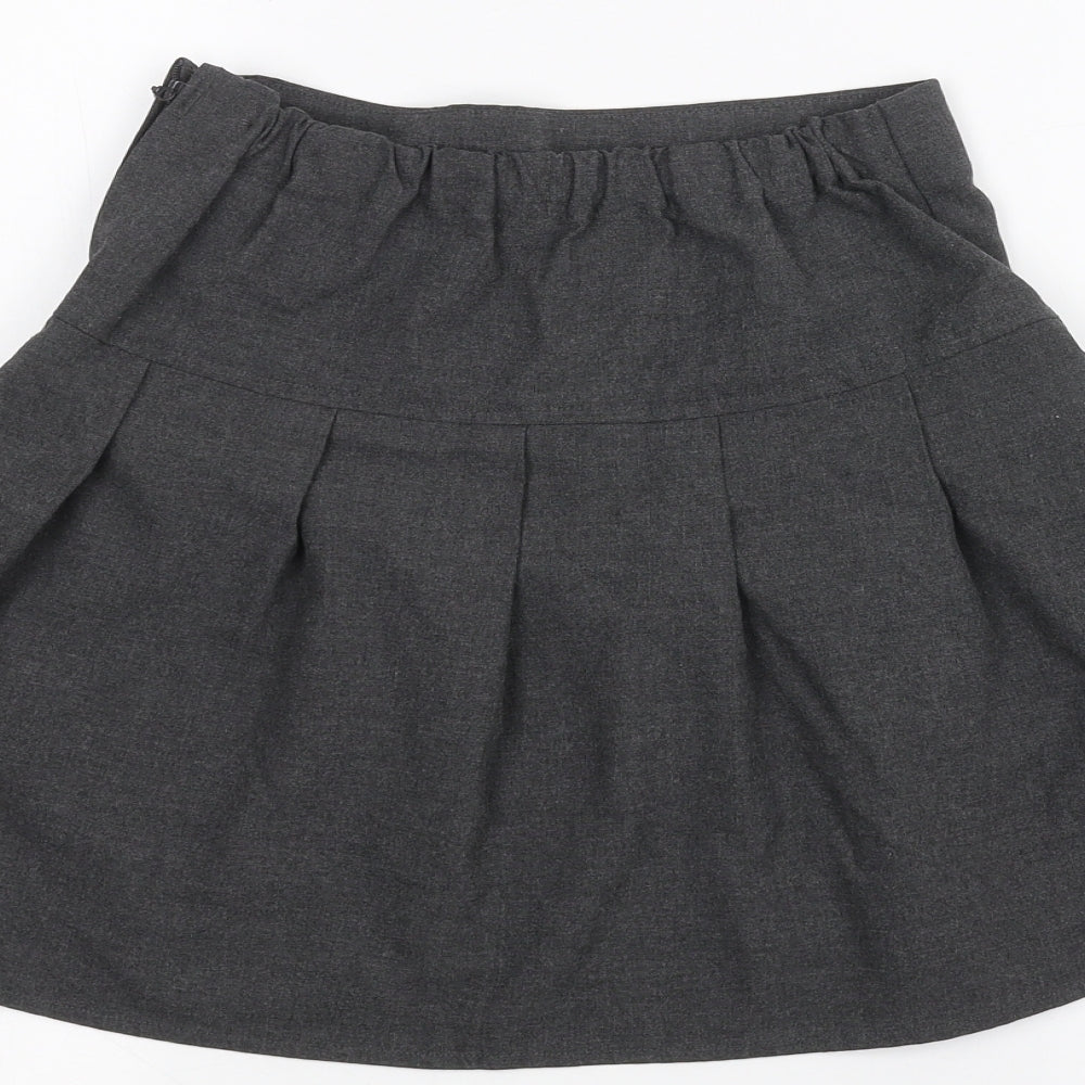 Marks and Spencer Girls Grey   A-Line Skirt Size 8-9 Years
