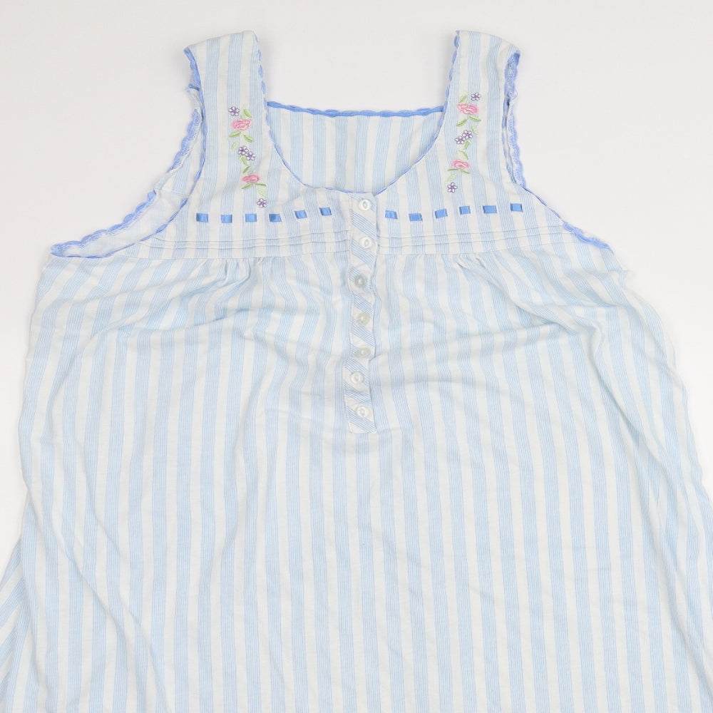 la marquse Womens White Striped  A-Line  Size M
