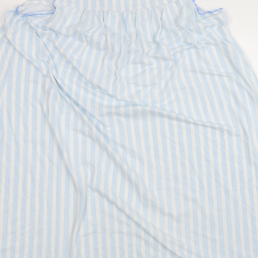 la marquse Womens White Striped  A-Line  Size M
