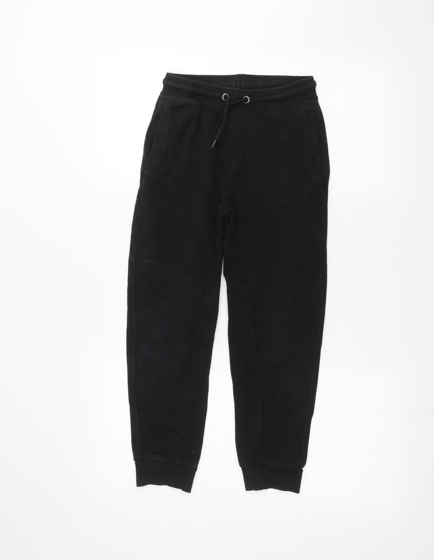 Nutmeg Boys Black   Sweatpants Trousers Size 8-9 Years