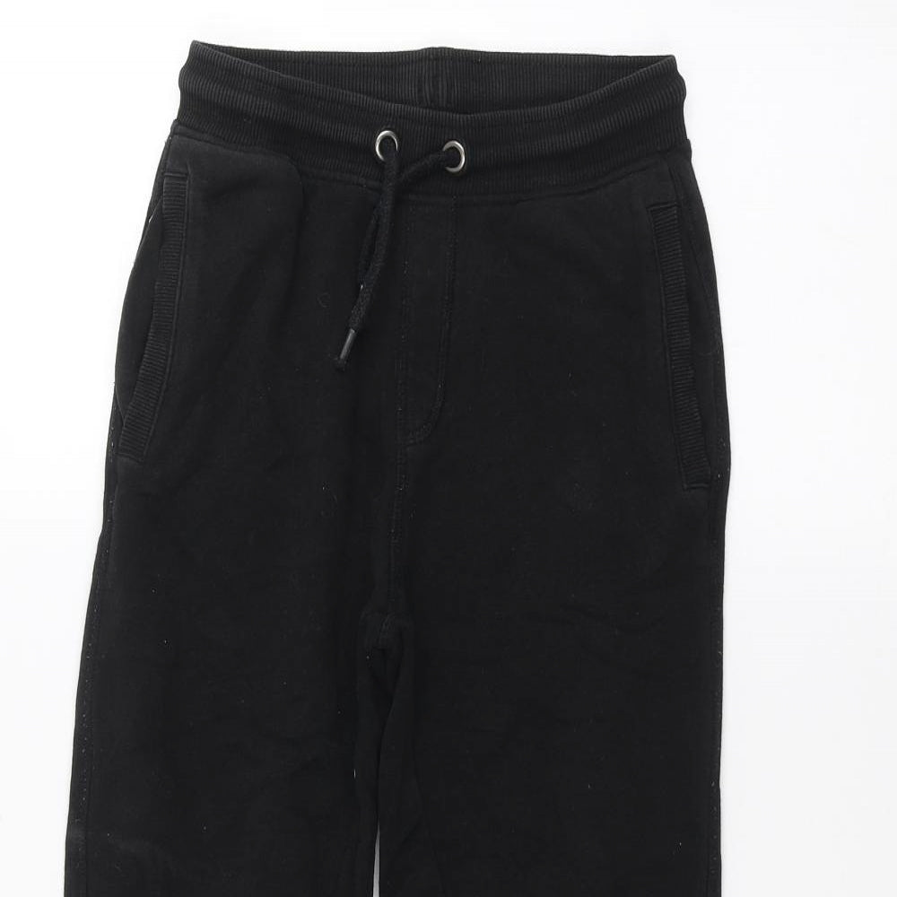Nutmeg Boys Black   Sweatpants Trousers Size 8-9 Years