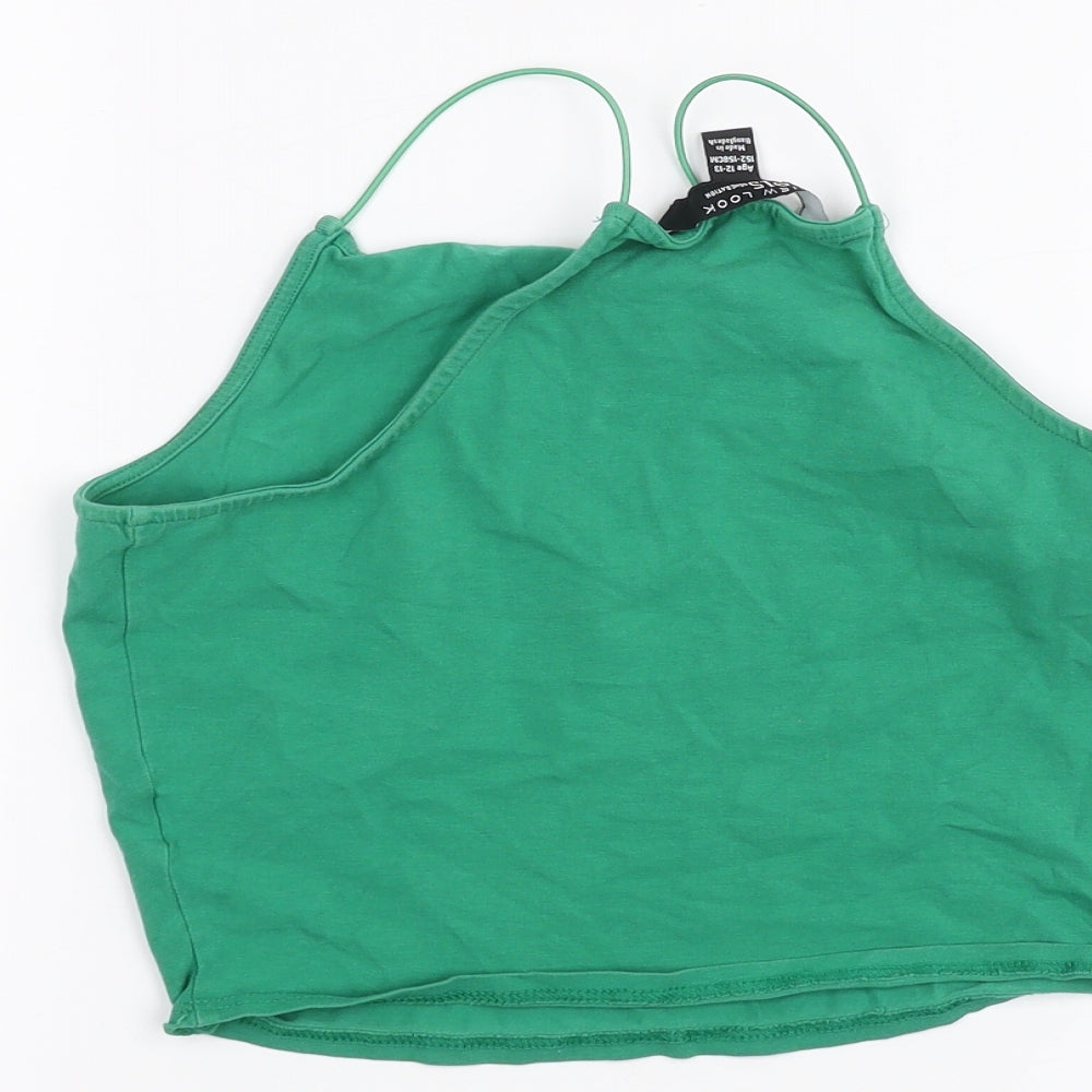 New Look Girls Green   Basic T-Shirt Size 12-13 Years