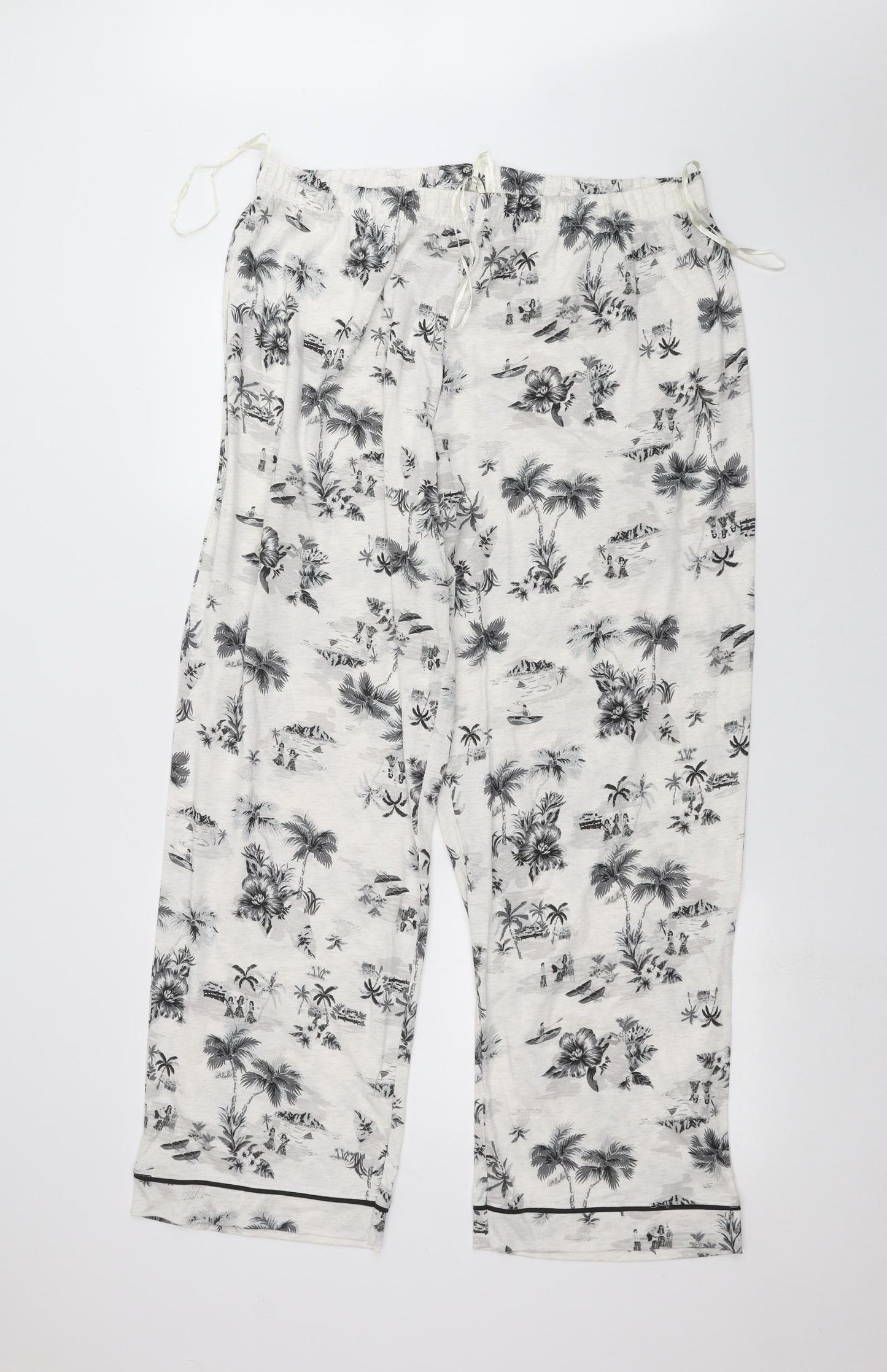 Marks and Spencer Womens White   Trousers  Size 18 L27 in
