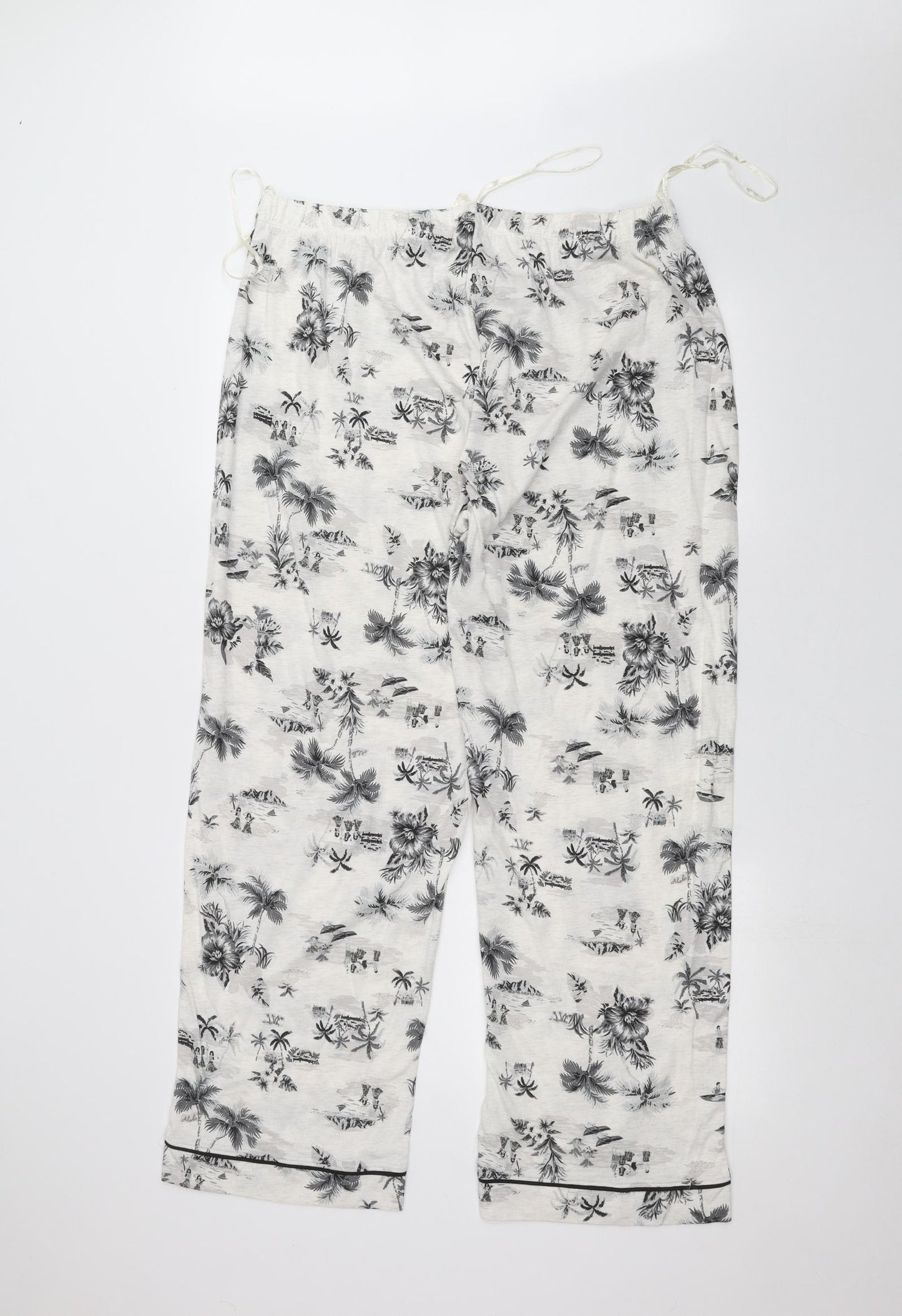 Marks and Spencer Womens White   Trousers  Size 18 L27 in