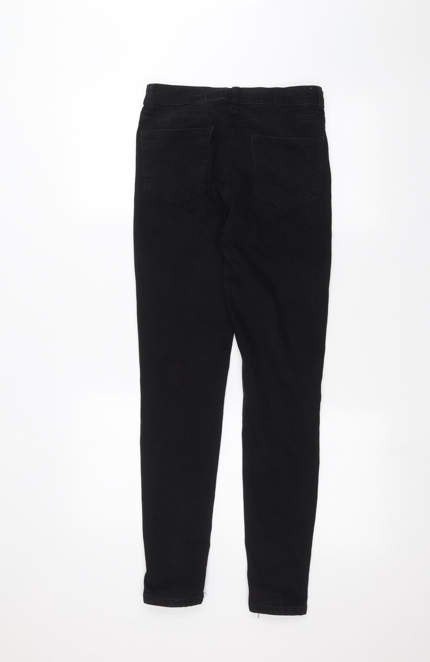 Denim & Co. Womens Black   Skinny Jeans Size 10 L27 in
