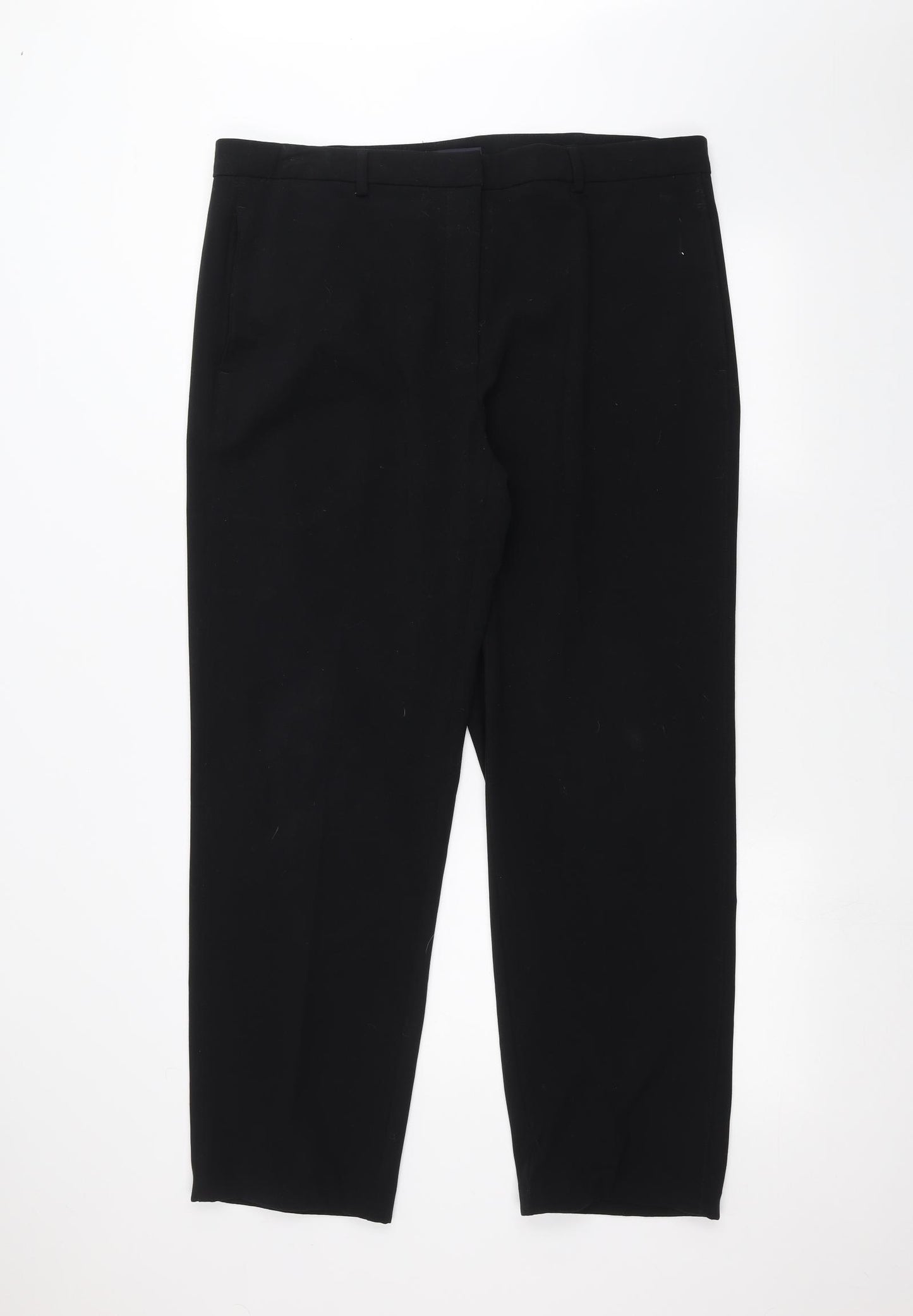 Marks and Spencer Womens Black   Trousers  Size 18 L28 in