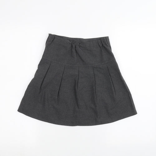 Marks and Spencer Girls Grey   A-Line Skirt Size 8-9 Years