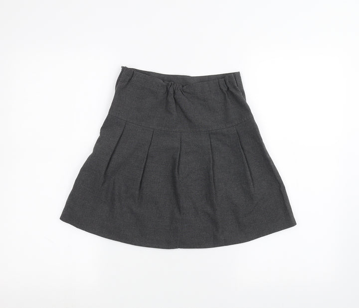 Marks and Spencer Girls Grey   A-Line Skirt Size 8-9 Years