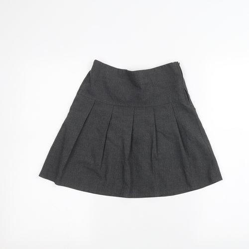 Marks and Spencer Girls Grey   A-Line Skirt Size 8-9 Years