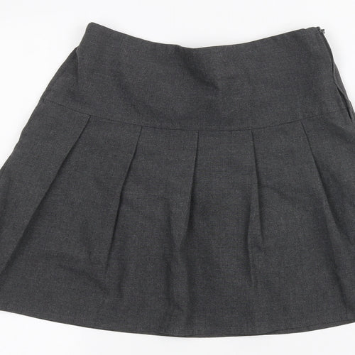 Marks and Spencer Girls Grey   A-Line Skirt Size 8-9 Years