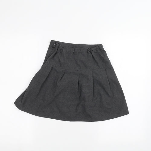 Marks and Spencer Girls Grey   A-Line Skirt Size 8-9 Years
