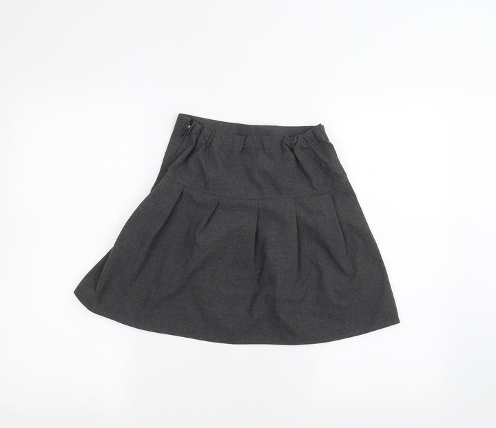 Marks and Spencer Girls Grey   A-Line Skirt Size 8-9 Years