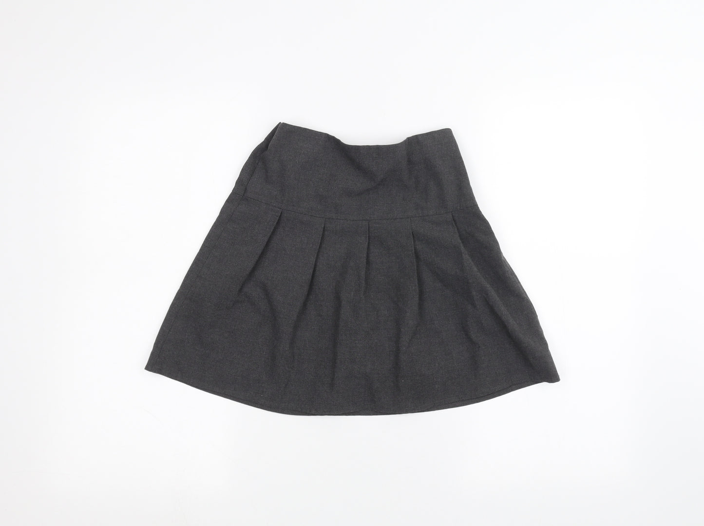 Marks and Spencer Girls Grey   A-Line Skirt Size 8-9 Years