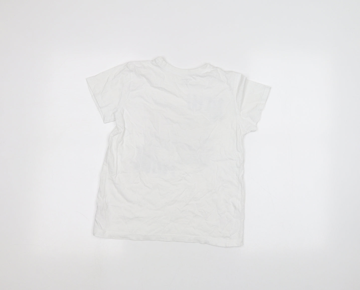 Primark Girls White   Basic T-Shirt Size 9-10 Years