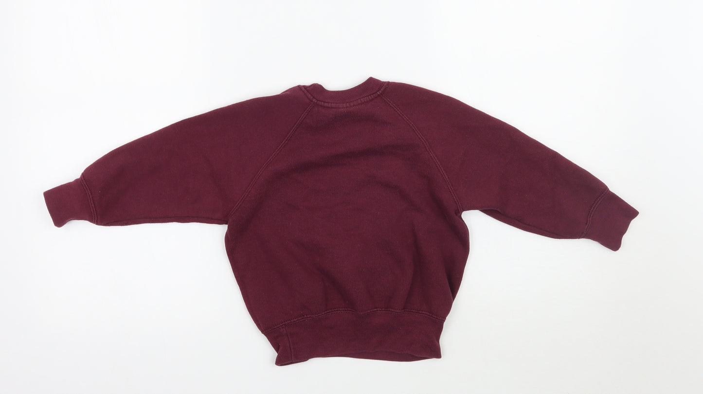 Russell Girls Purple   Pullover Sweatshirt Size 3-4 Years