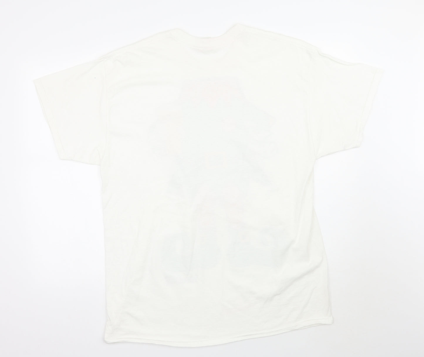 Gildan Mens White    T-Shirt Size XL  - Xmas