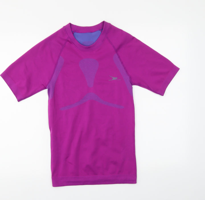 Preworn Womens Purple Basic T-Shirt Size L