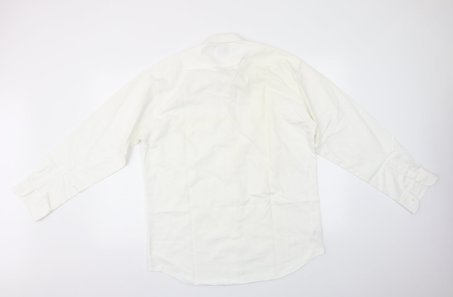 M&S Mens White    Dress Shirt Size 16