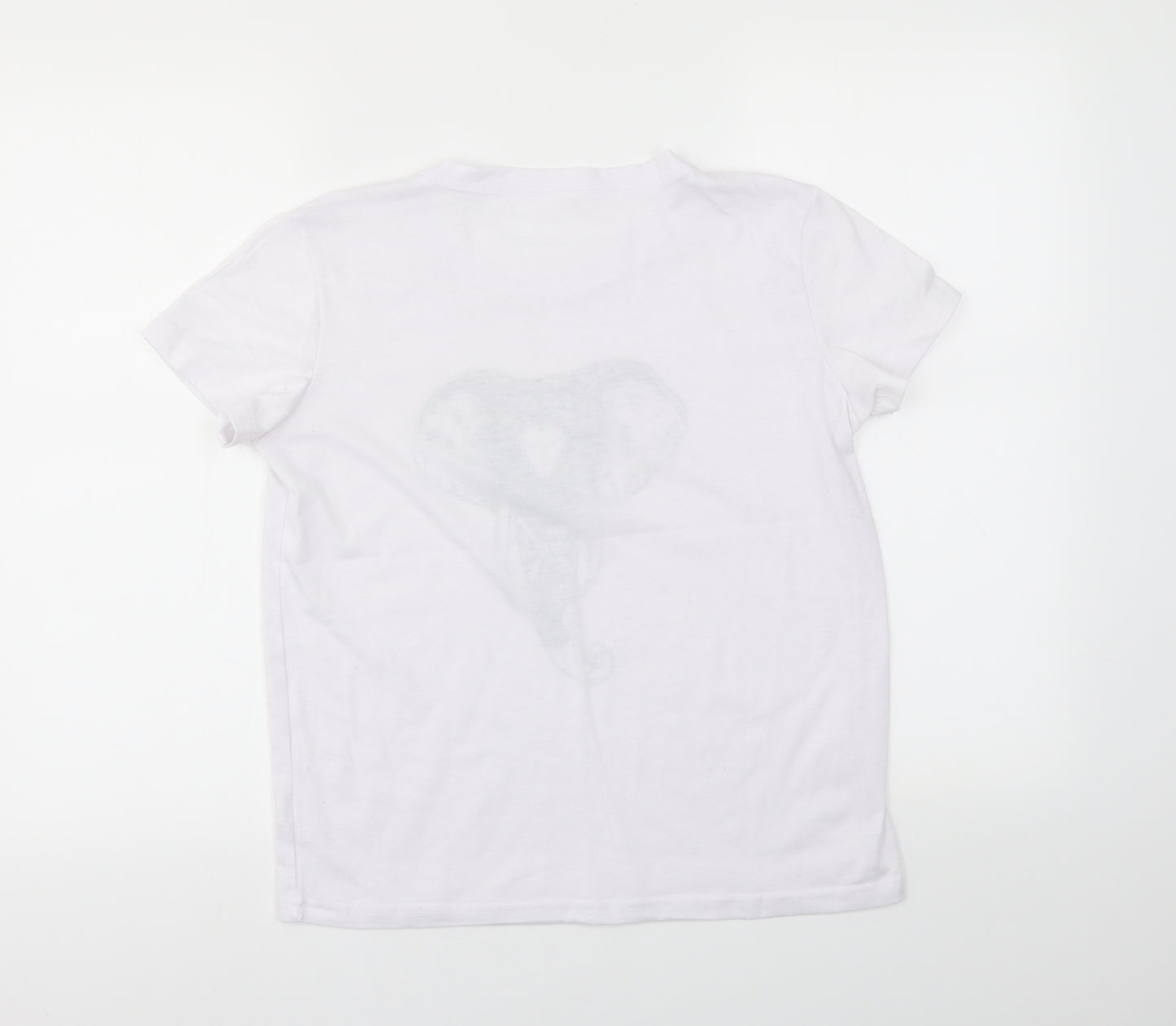 Prteworn Womens White   Basic Polo Size M  - Elephant