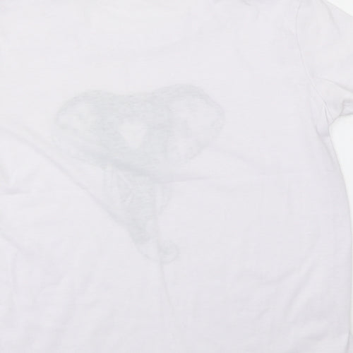 Prteworn Womens White   Basic Polo Size M  - Elephant
