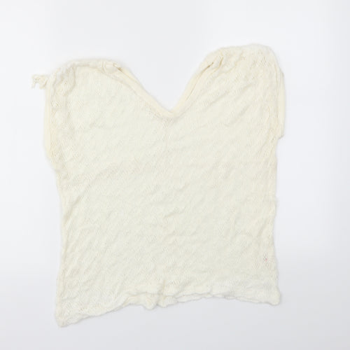 Preworn Womens White   Basic Blouse Size M