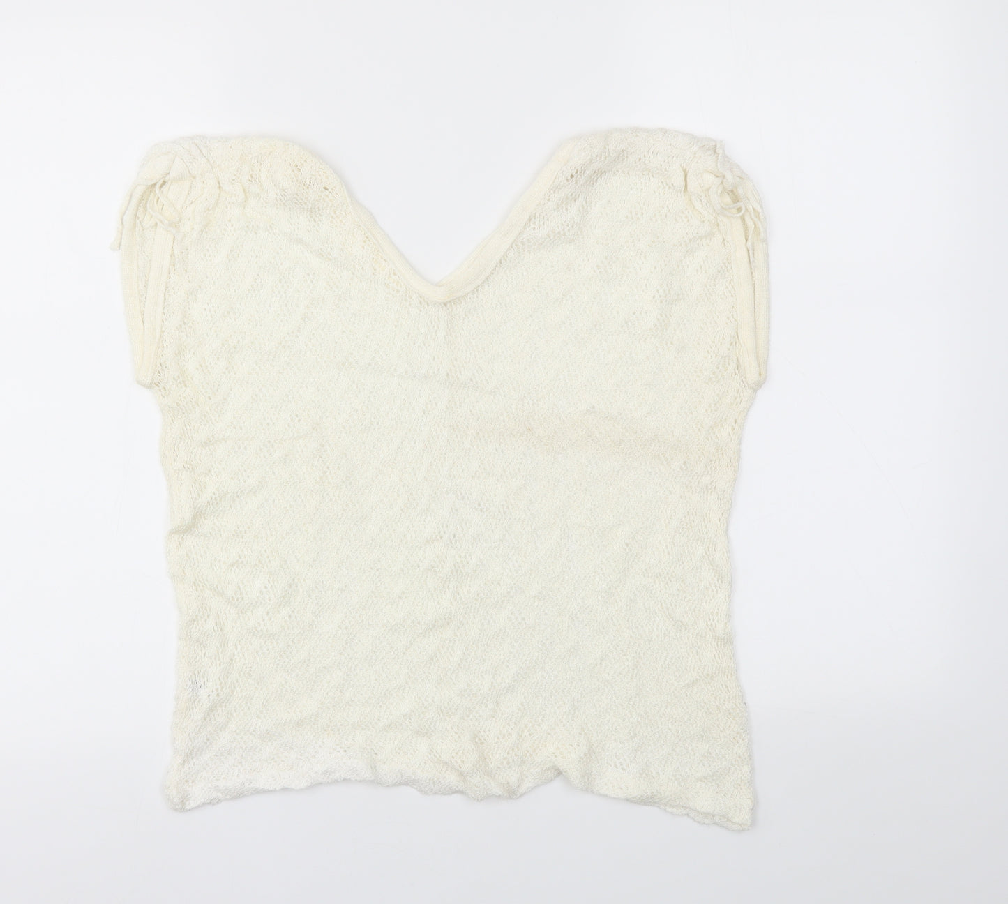 Preworn Womens White   Basic Blouse Size M