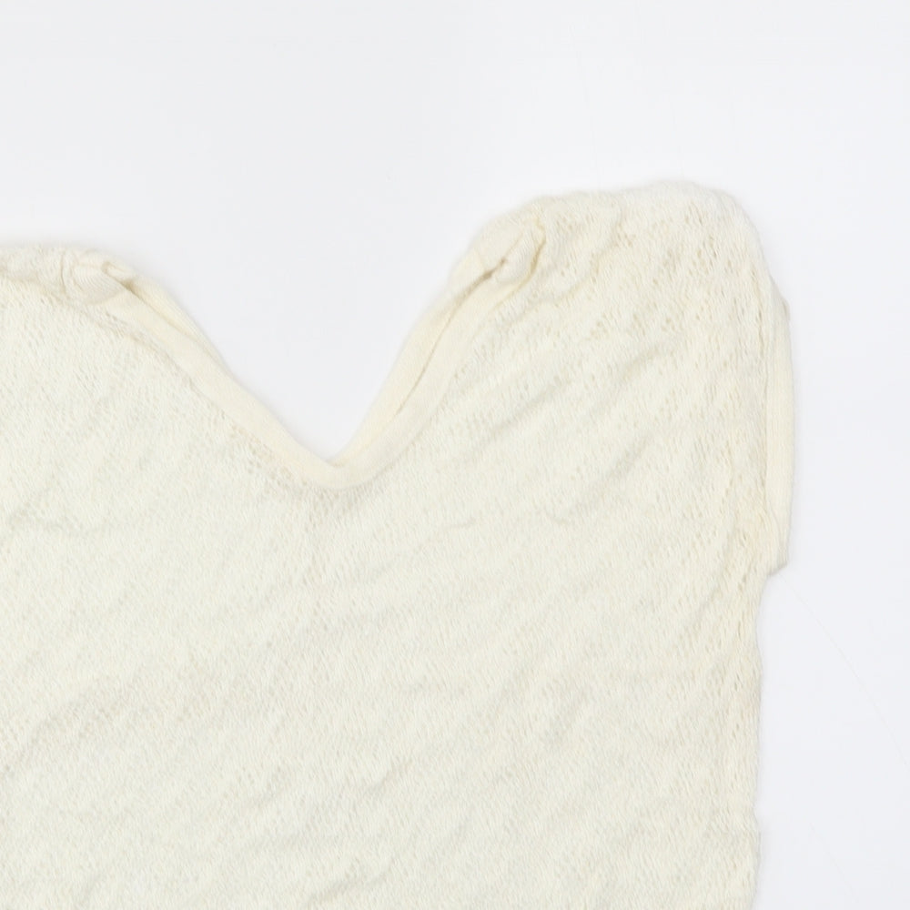 Preworn Womens White   Basic Blouse Size M