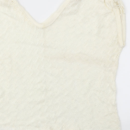 Preworn Womens White   Basic Blouse Size M