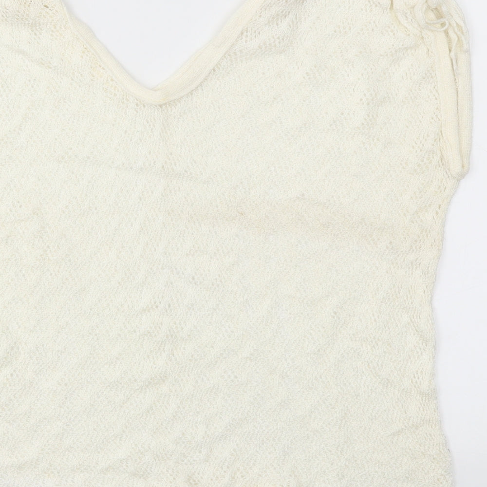 Preworn Womens White   Basic Blouse Size M