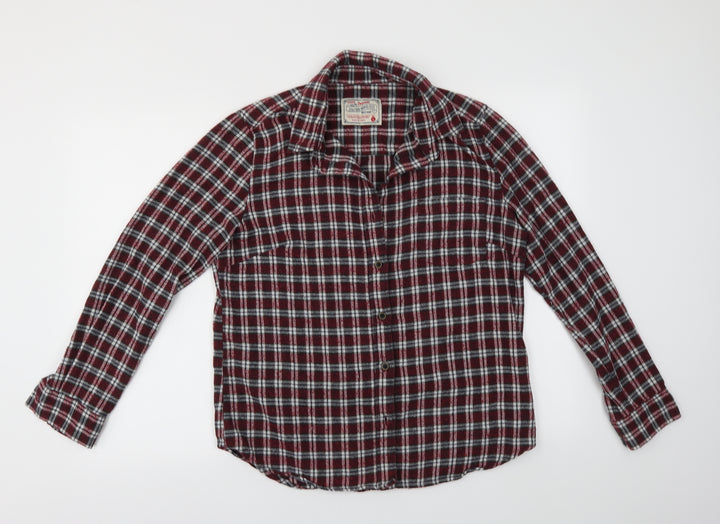 Jachs MFG Mens Red Check   Button-Up Size L