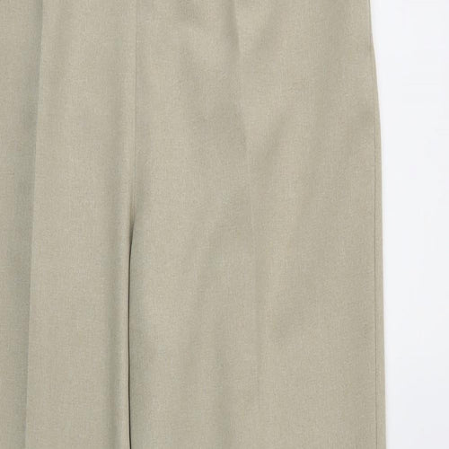 BM Womens Beige   Trousers  Size 16 L29 in - Elastic Waist Band