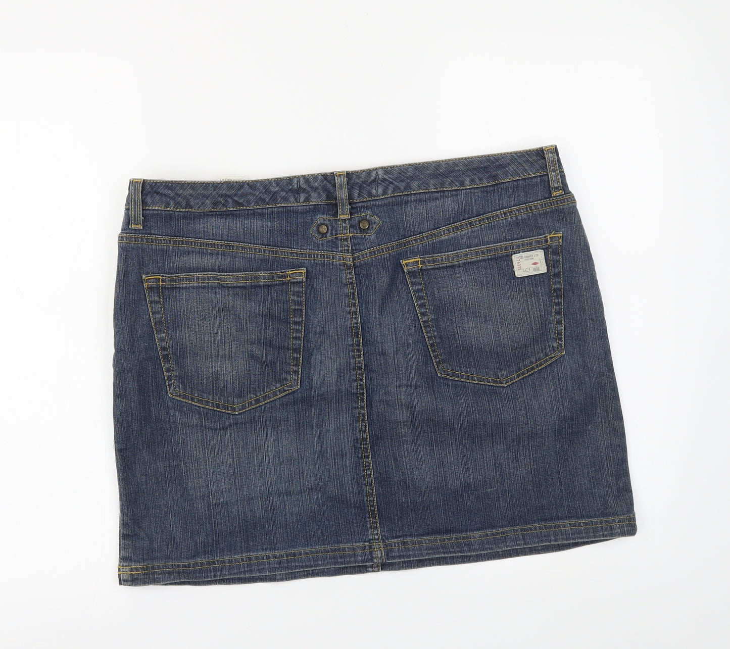 Lee Womens Blue   Mini Skirt Size 16