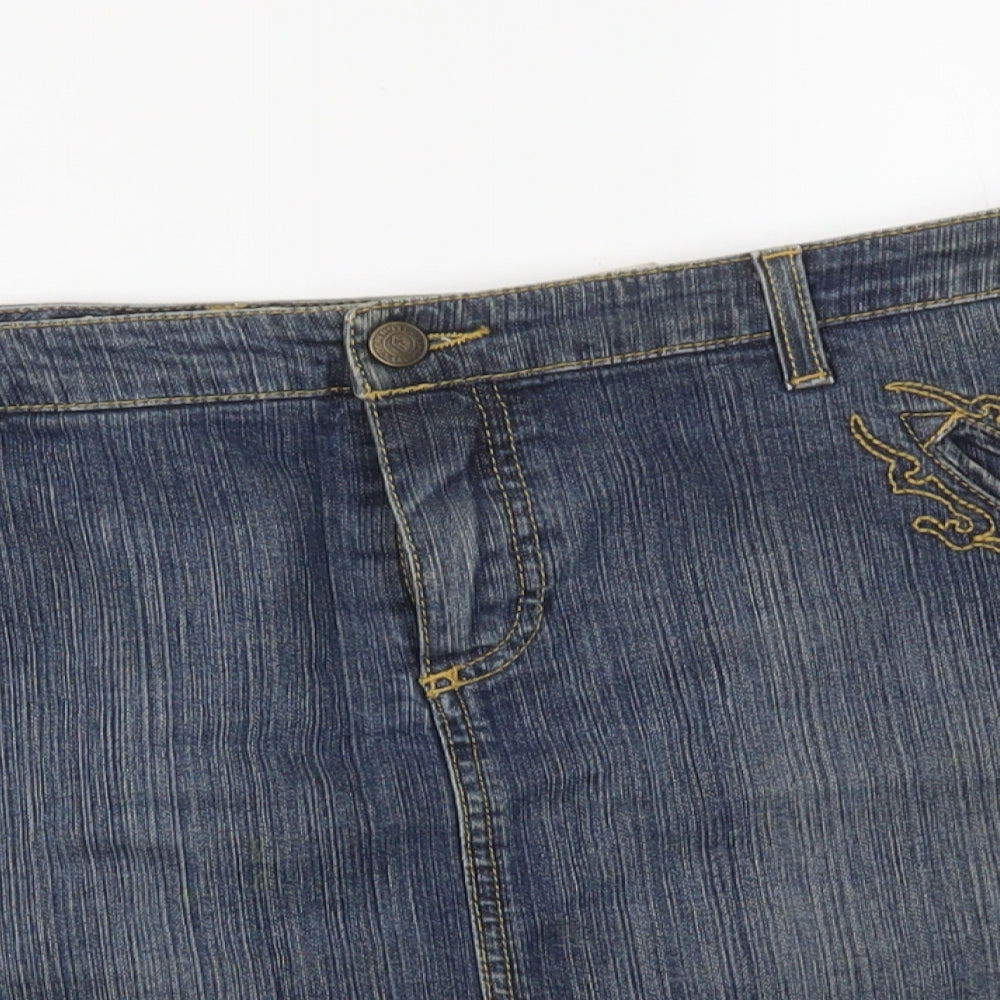 Lee Womens Blue   Mini Skirt Size 16