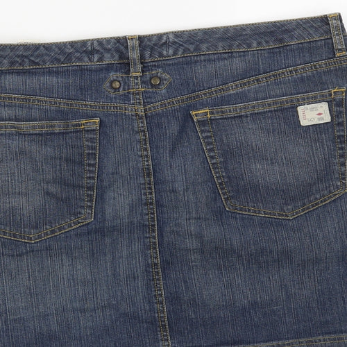 Lee Womens Blue   Mini Skirt Size 16