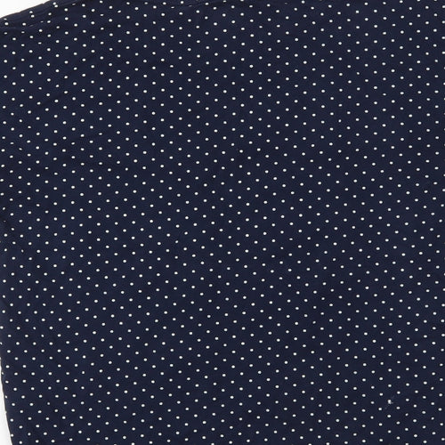 Nutmeg Womens Blue Polka Dot  Top Pyjama Top Size 8