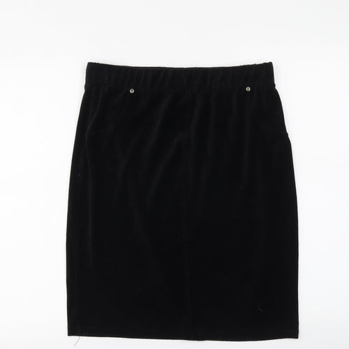 With Love Womens Black   Straight & Pencil Skirt Size L