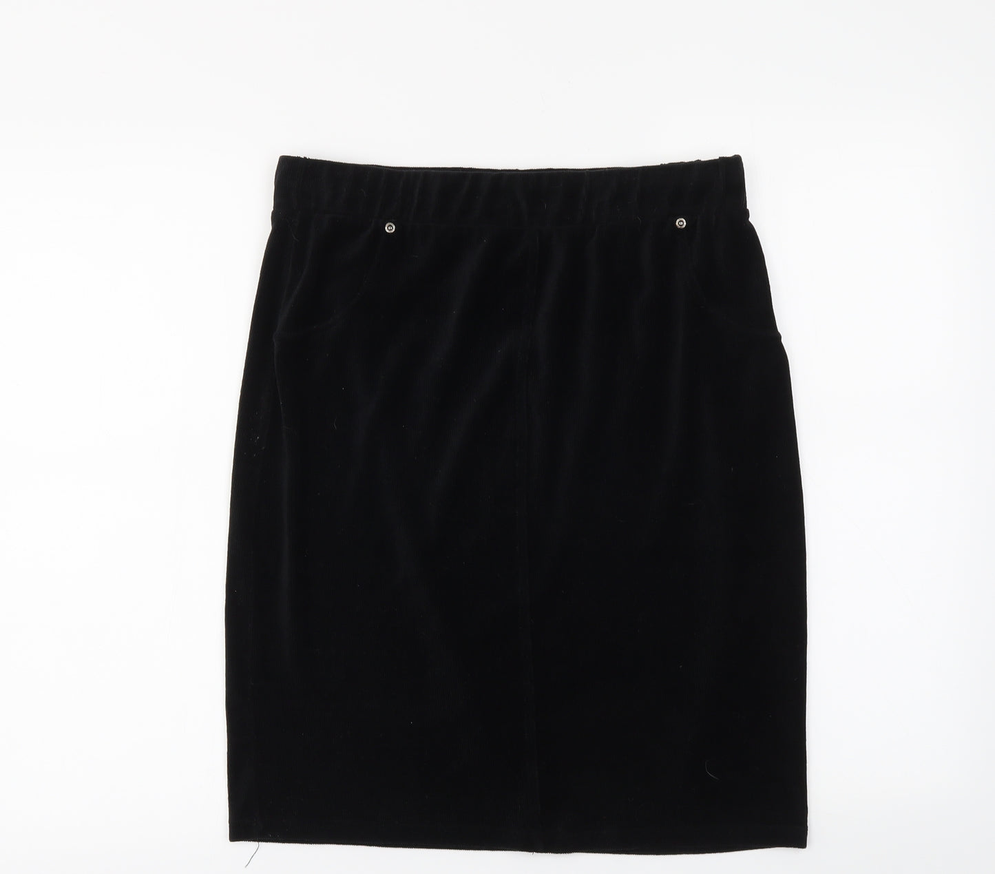 With Love Womens Black   Straight & Pencil Skirt Size L