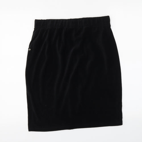 With Love Womens Black   Straight & Pencil Skirt Size L
