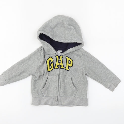 Gap Baby Grey   Full Zip Jumper Size 6-9 Months