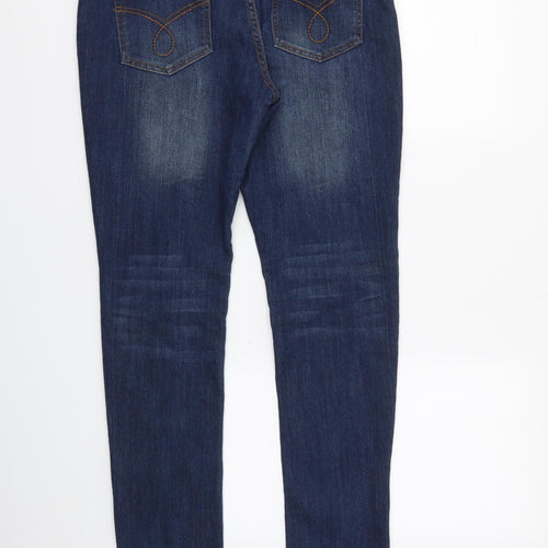 Primark Womens Blue   Skinny Jeans Size 14 L32 in