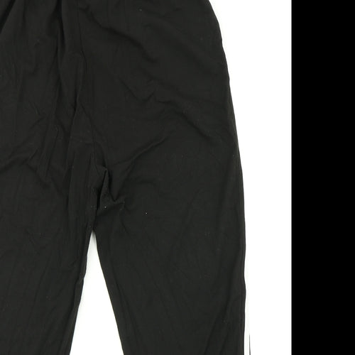 SheIn Womens Black Striped  Jogger Trousers Size M L28 in