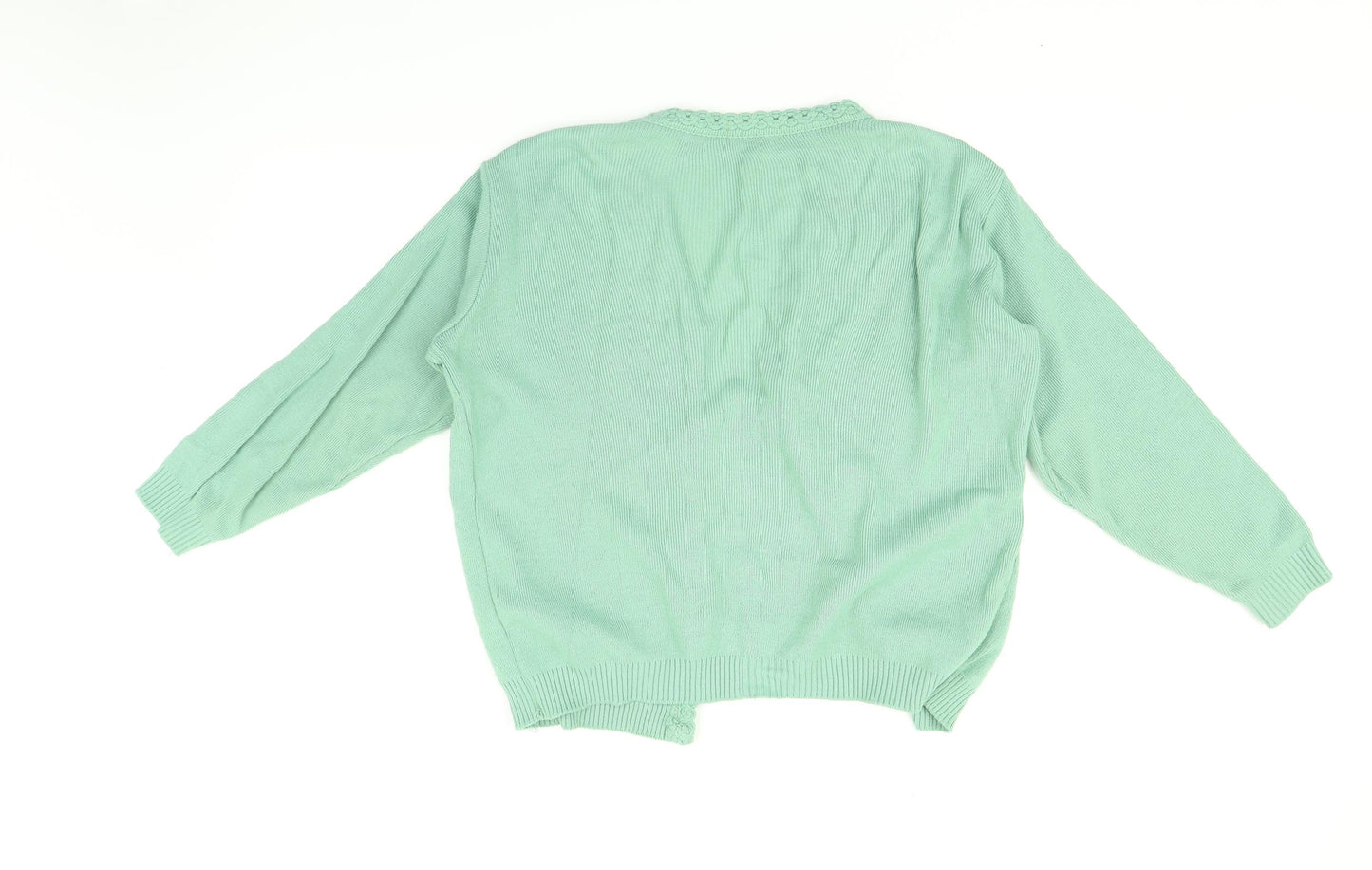 Merry Gold Womens Green   Cardigan Jumper Size S
