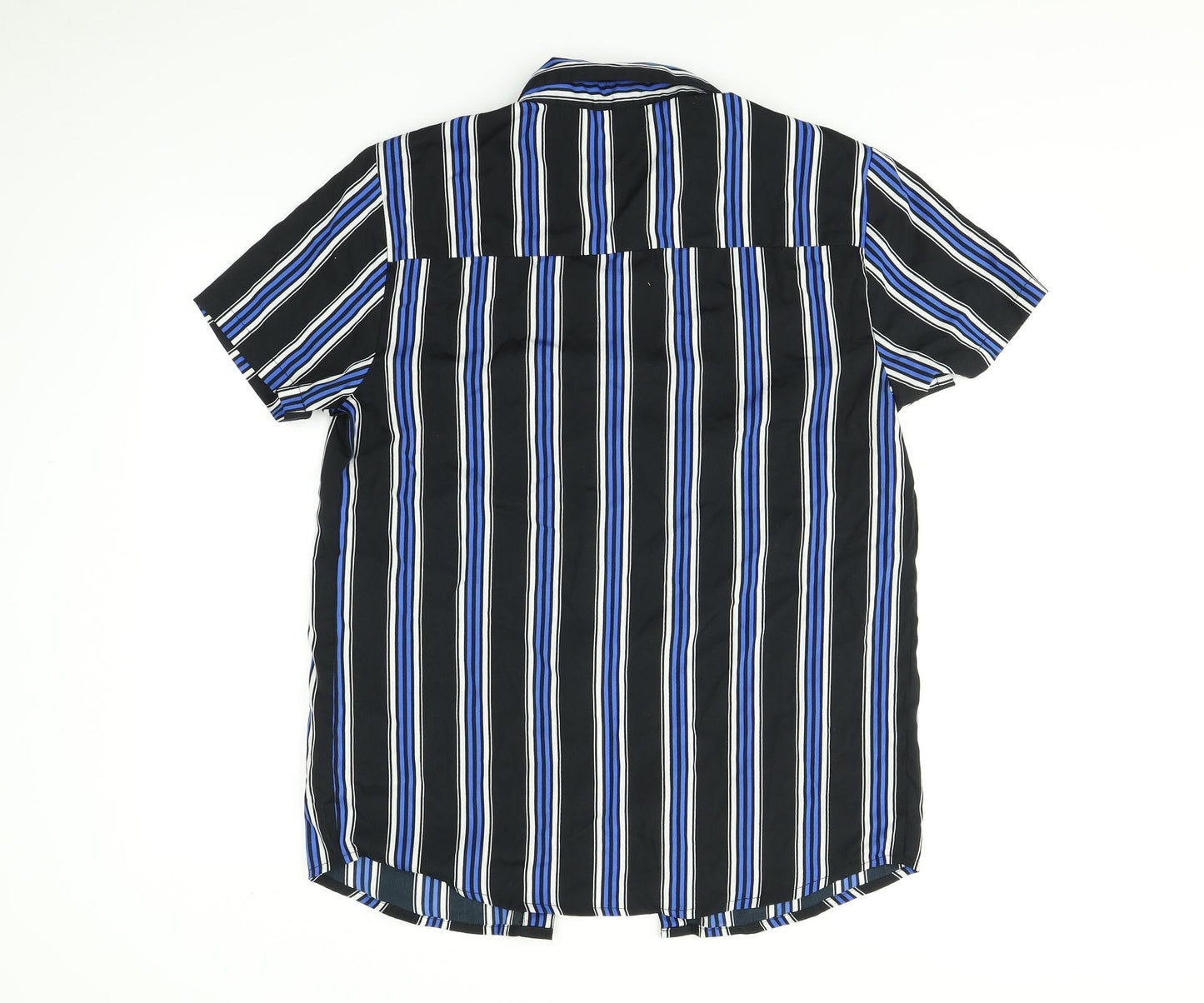 boohooMAN Mens Multicoloured Striped   Button-Up Size M
