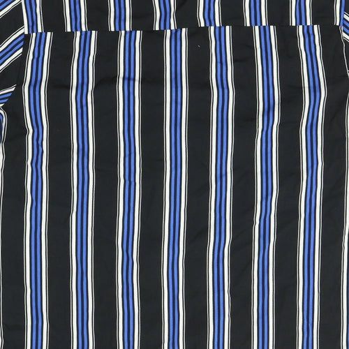 boohooMAN Mens Multicoloured Striped   Button-Up Size M