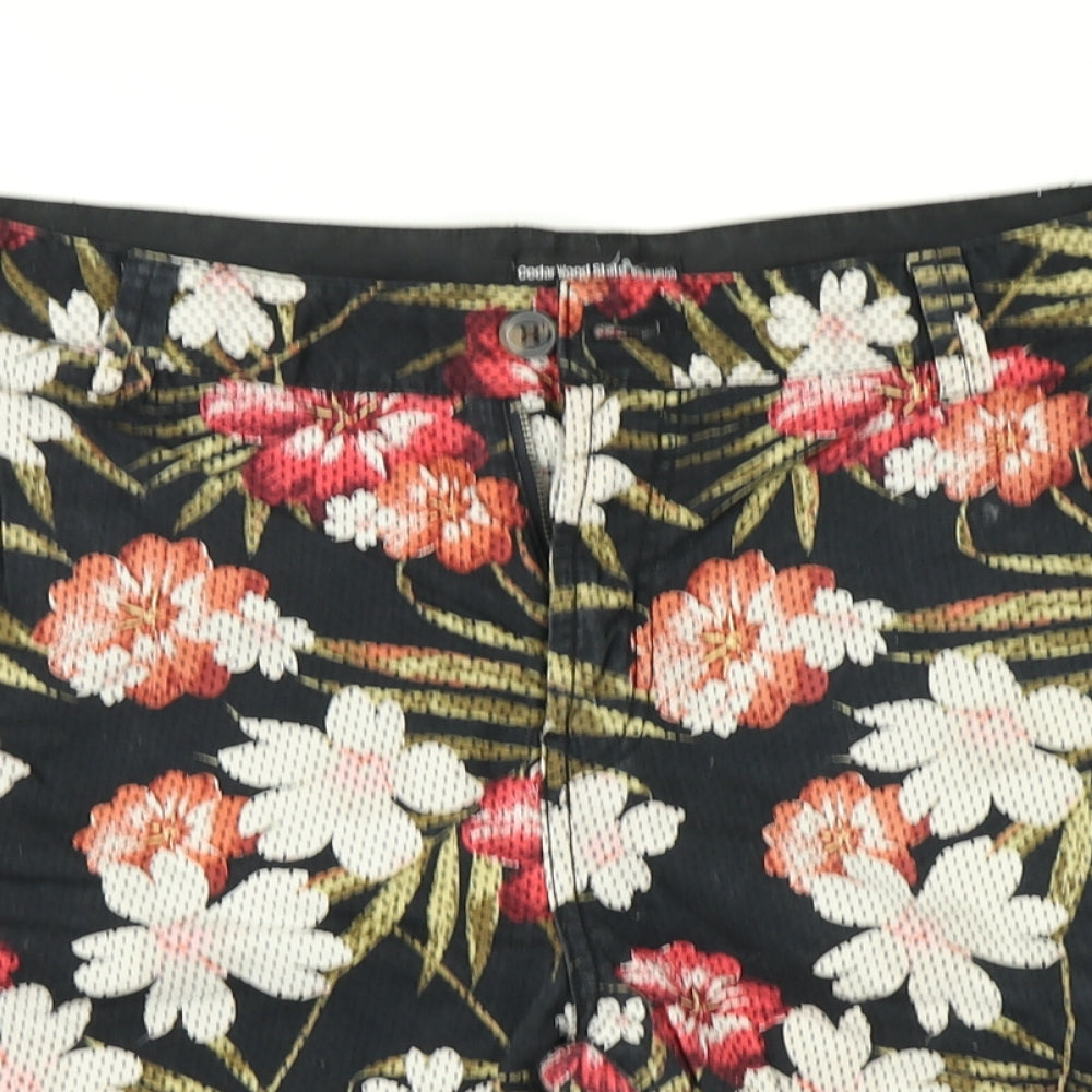 Cedarwood Mens Multicoloured Floral  Chino Shorts Size 34