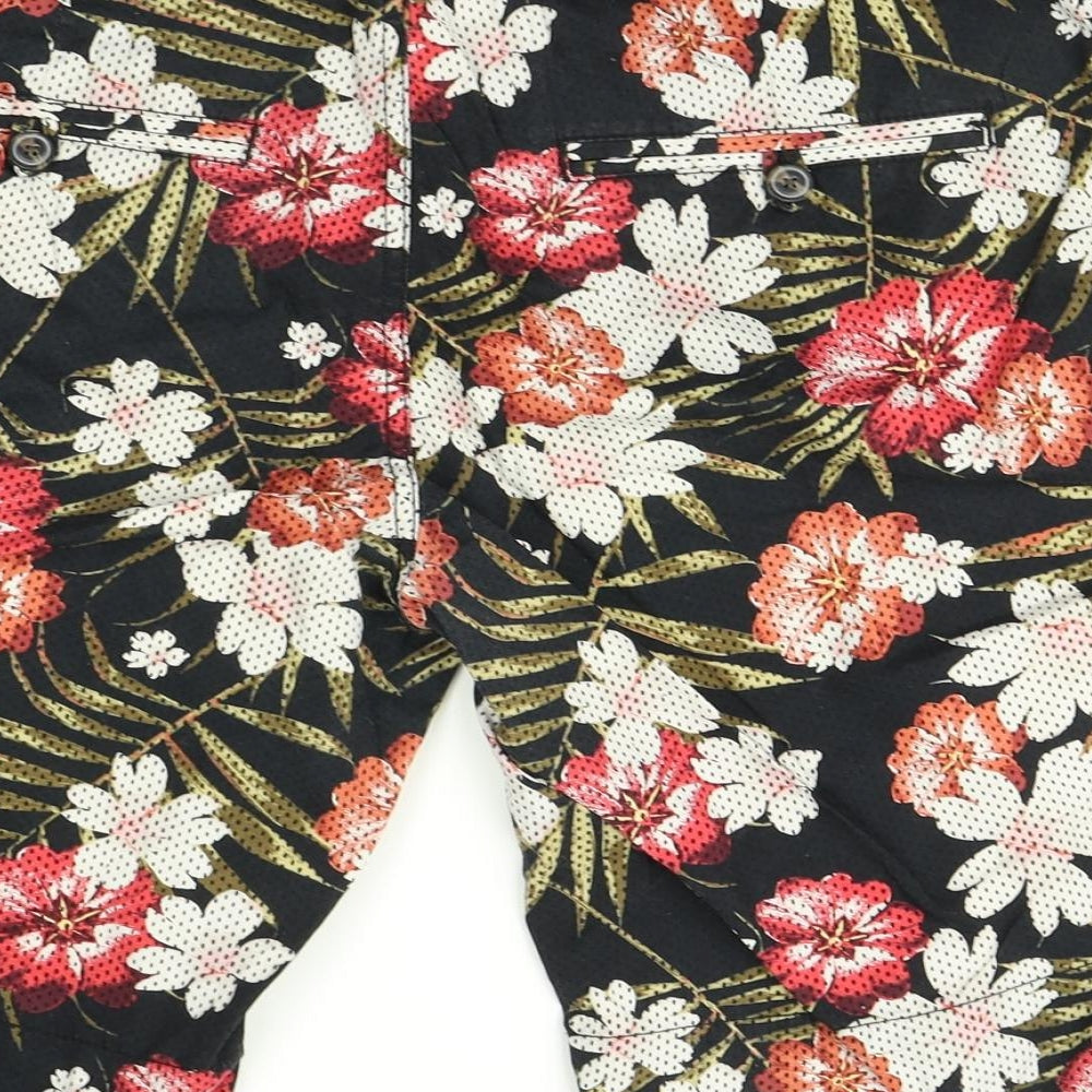 Cedarwood Mens Multicoloured Floral  Chino Shorts Size 34