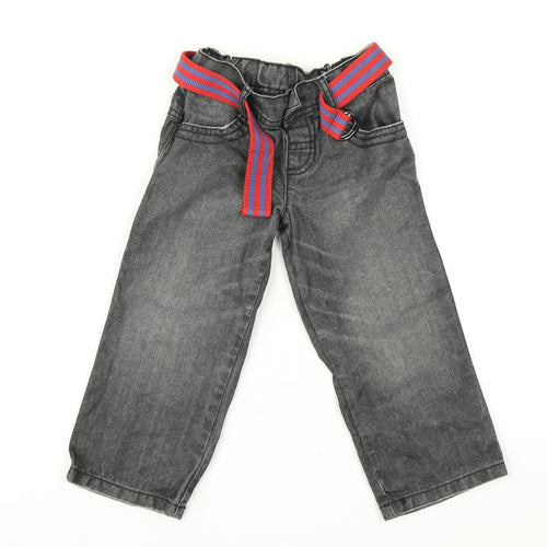 Preworn Boys Grey   Straight Jeans Size 2-3 Years