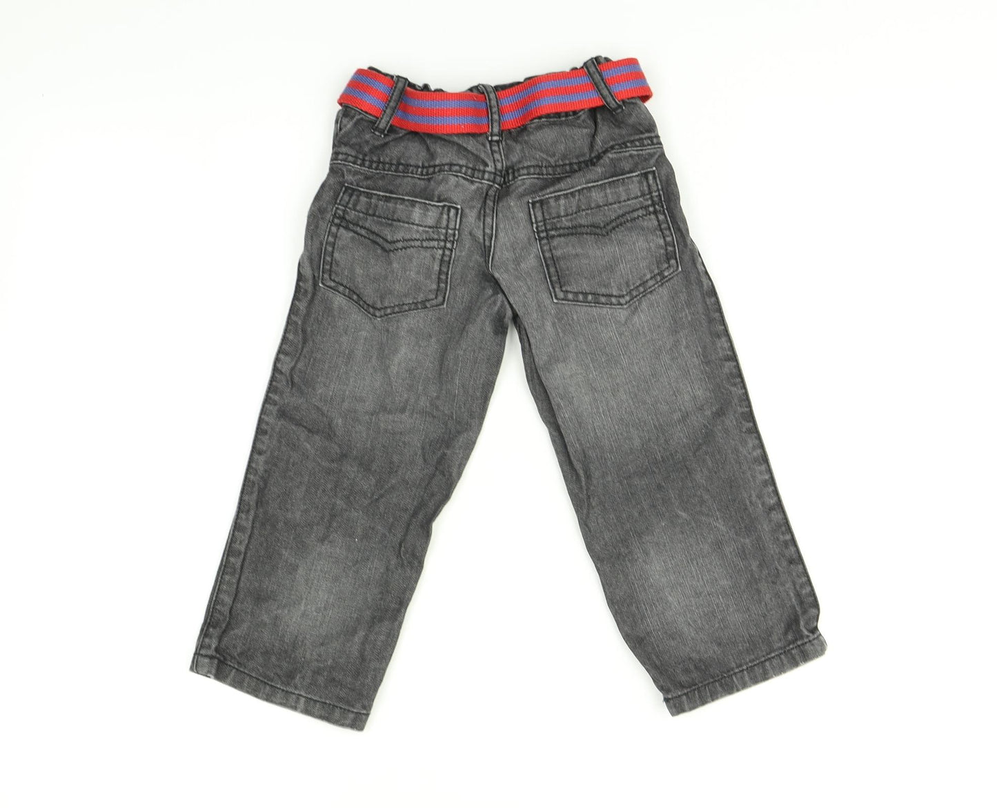 Preworn Boys Grey   Straight Jeans Size 2-3 Years